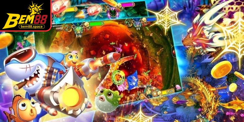 Sinh vật trong game rất đa dạng, giá trị tăng dần theo kích thước