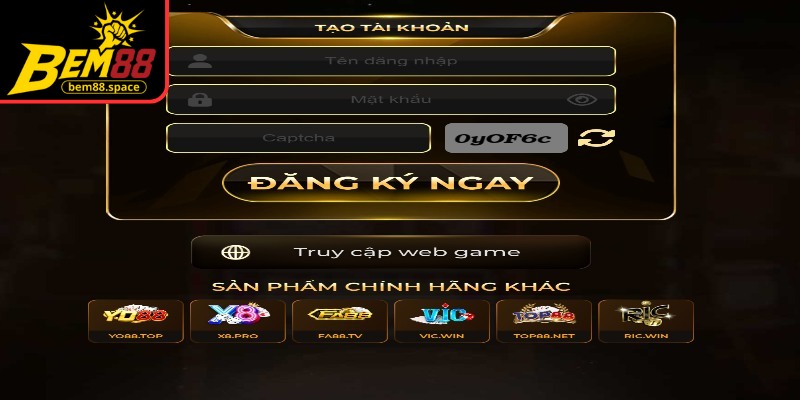 Xác minh bảo mật giúp đăng nhập BEM88 an toàn