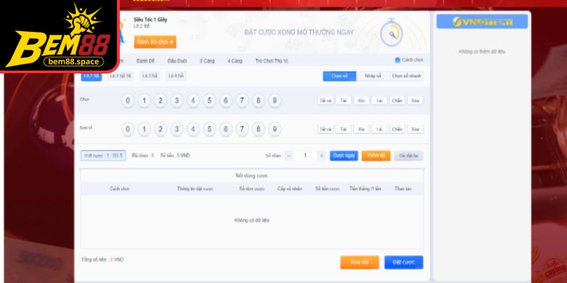 Lô đề BEM88 nổi bật với nhiều sảnh chơi đẳng cấp
